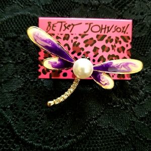 Betsey Johnson Dragonfly Brooch